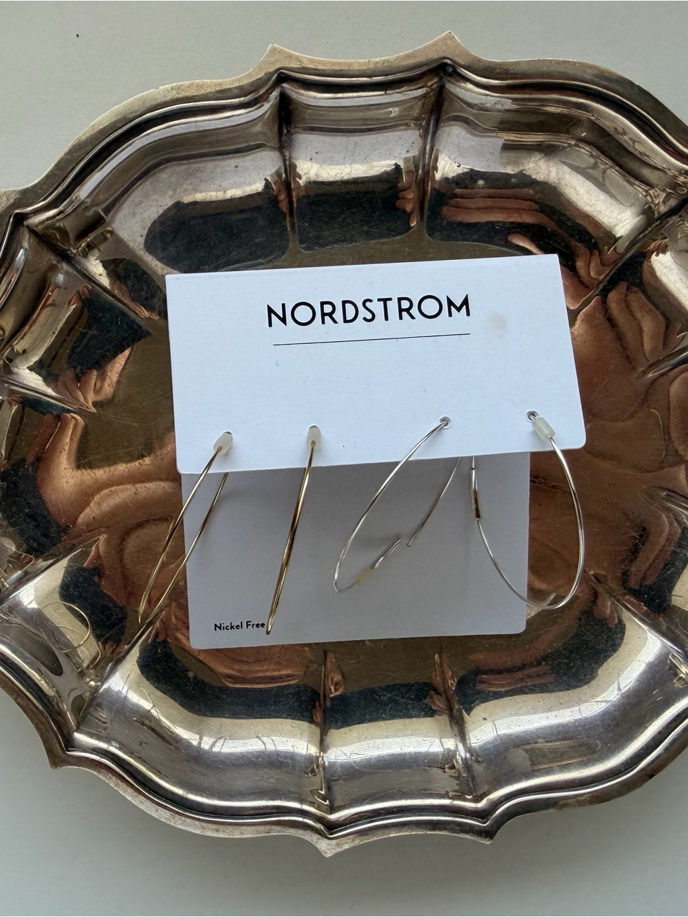 Nordstrom Two-Pair Mixed Metal Hoop Earrings - Gold & Silver